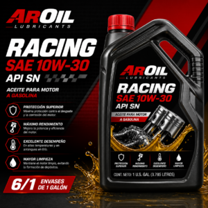 AROIL ACEITE SAE 10W30 RACING 6/1